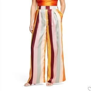 Fe Noel x Target Women's‎ Mixed Vertical Stripe Print Wide Leg Pants